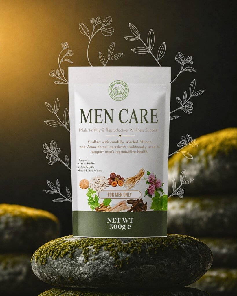Men Care male fertility herbal supplement package