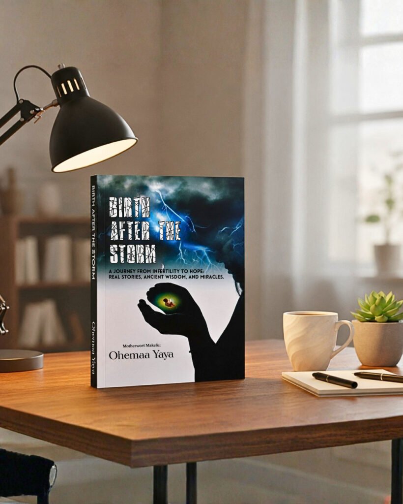 Birth After the Storm book on desk